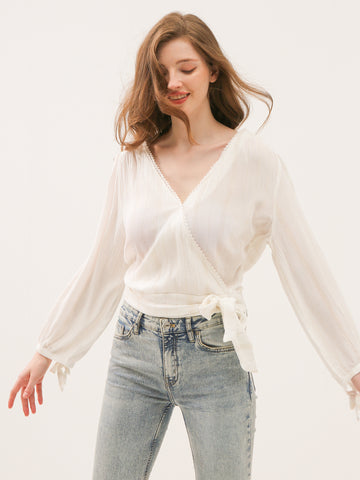 Lurex Wrap Top